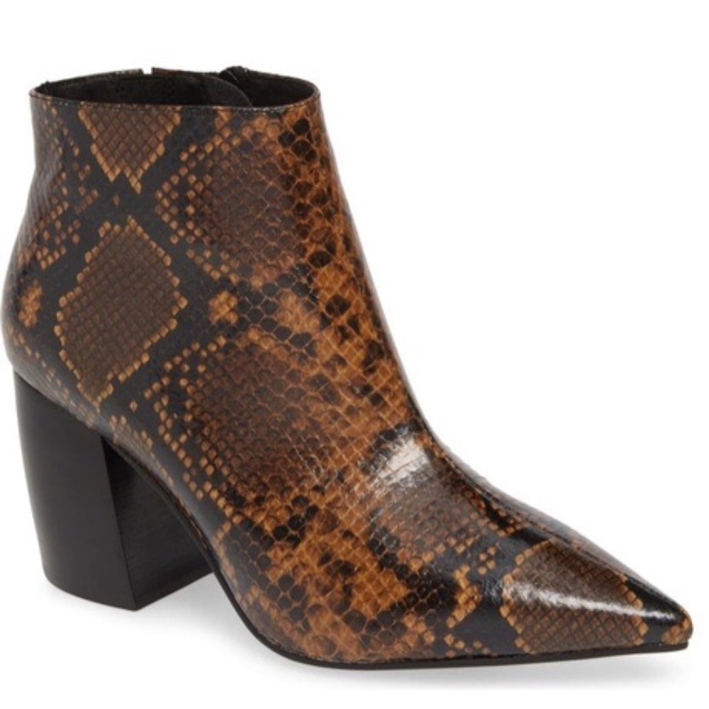 Jeffrey Campbell | Final Bootie Snake Skin Size 7